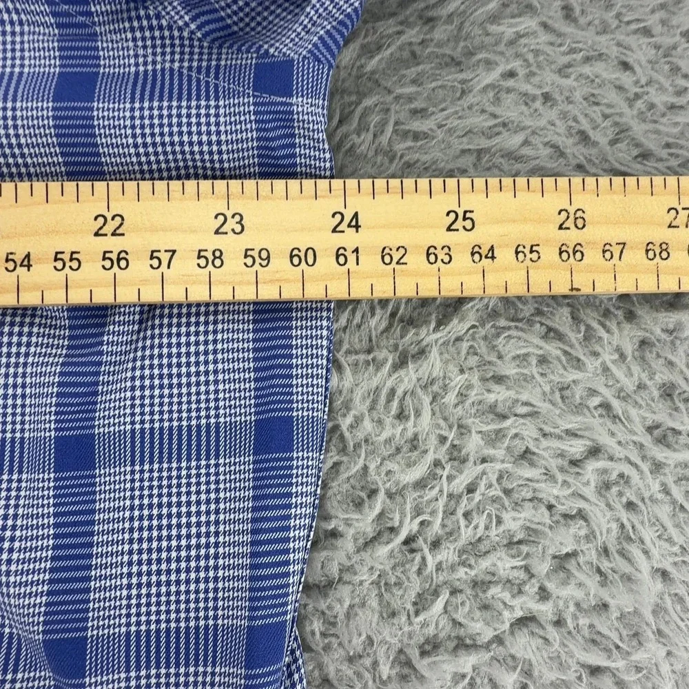 Brooks Brothers Regent Mens 16.5 33 Blue Plaid Supima Cotton Dress Shirt